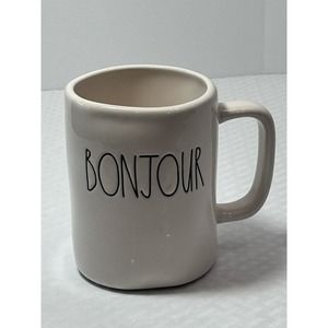 RAE DUNN “BONJOUR” Mug Coffee‎ Tea Mug Cup Artisan Collection By Magenta